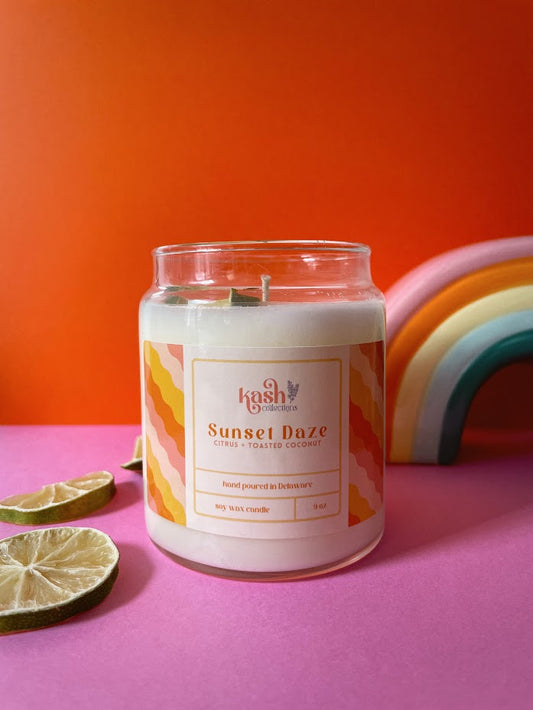 Sunset Daze: Citrus and Toasted Coconut Candle