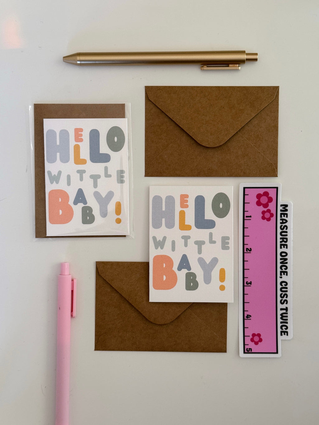 Mini Hello Wittle Baby Note Card