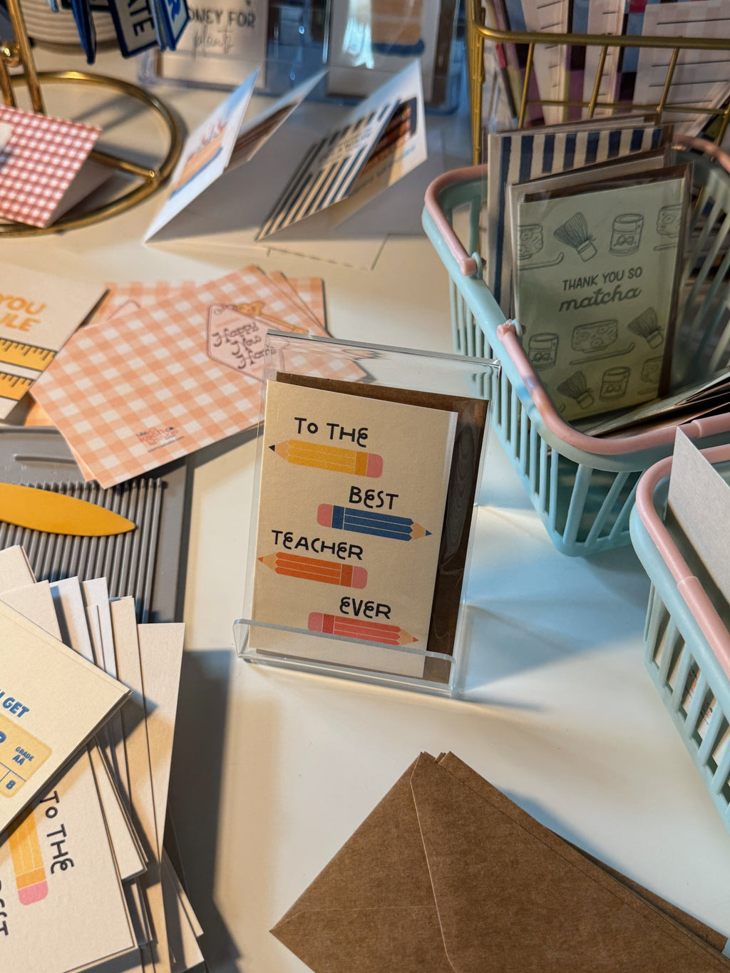 Mini Best Teacher Note Card