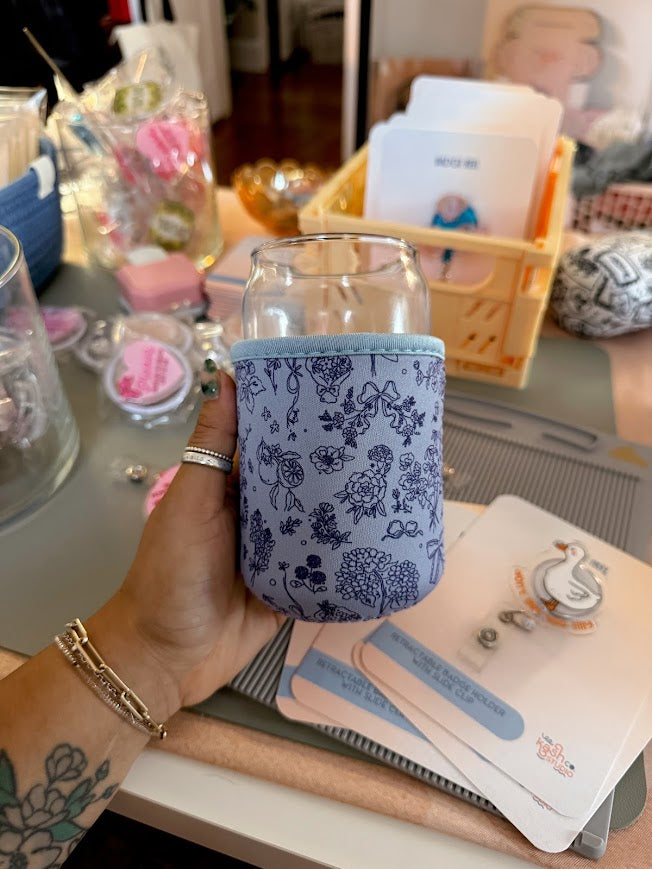Blossom and Bow Cup Sleeve