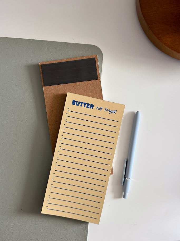 Butter Not Forget Long Notepad