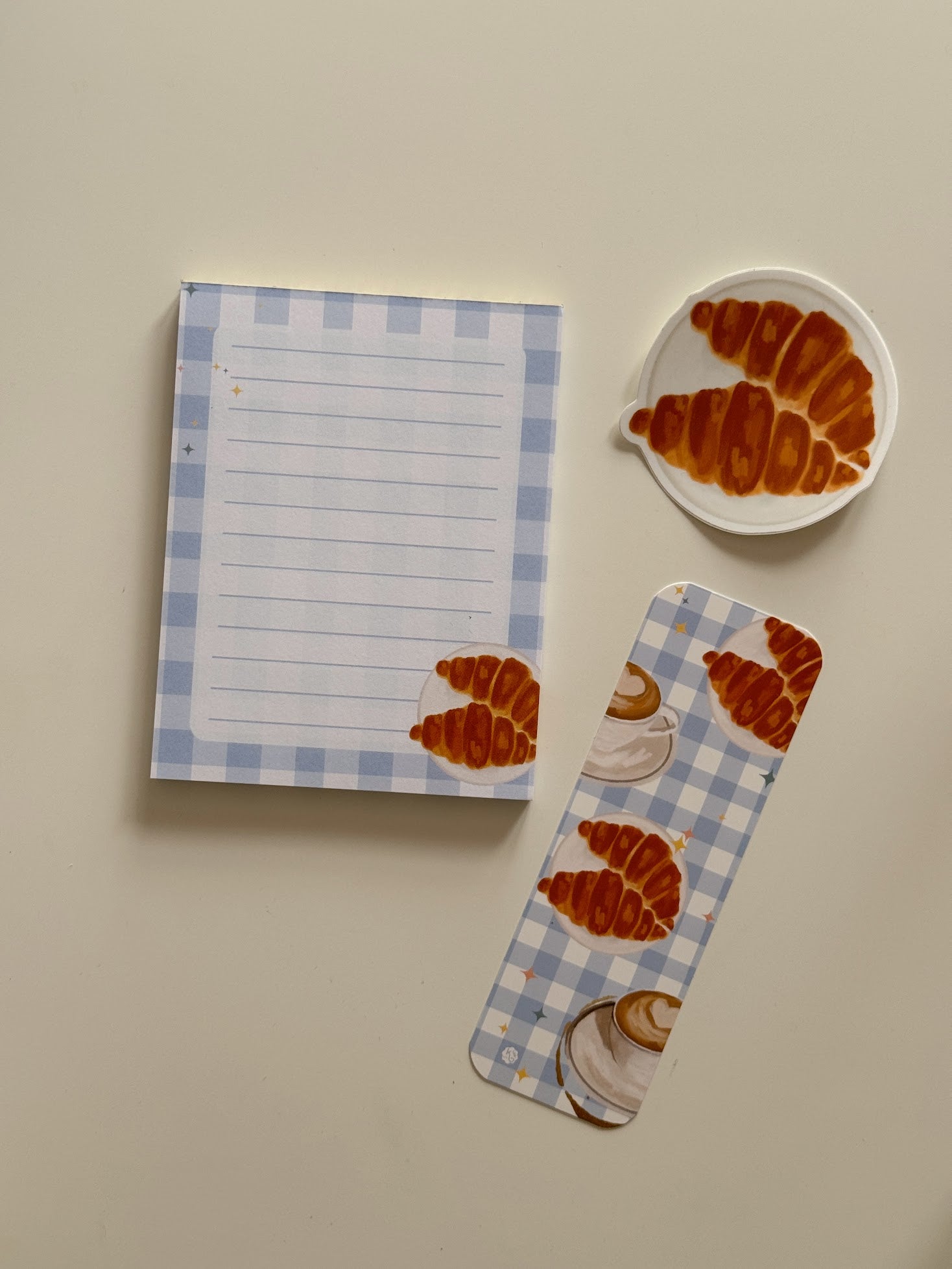 Croissants + Coffee Bookmark