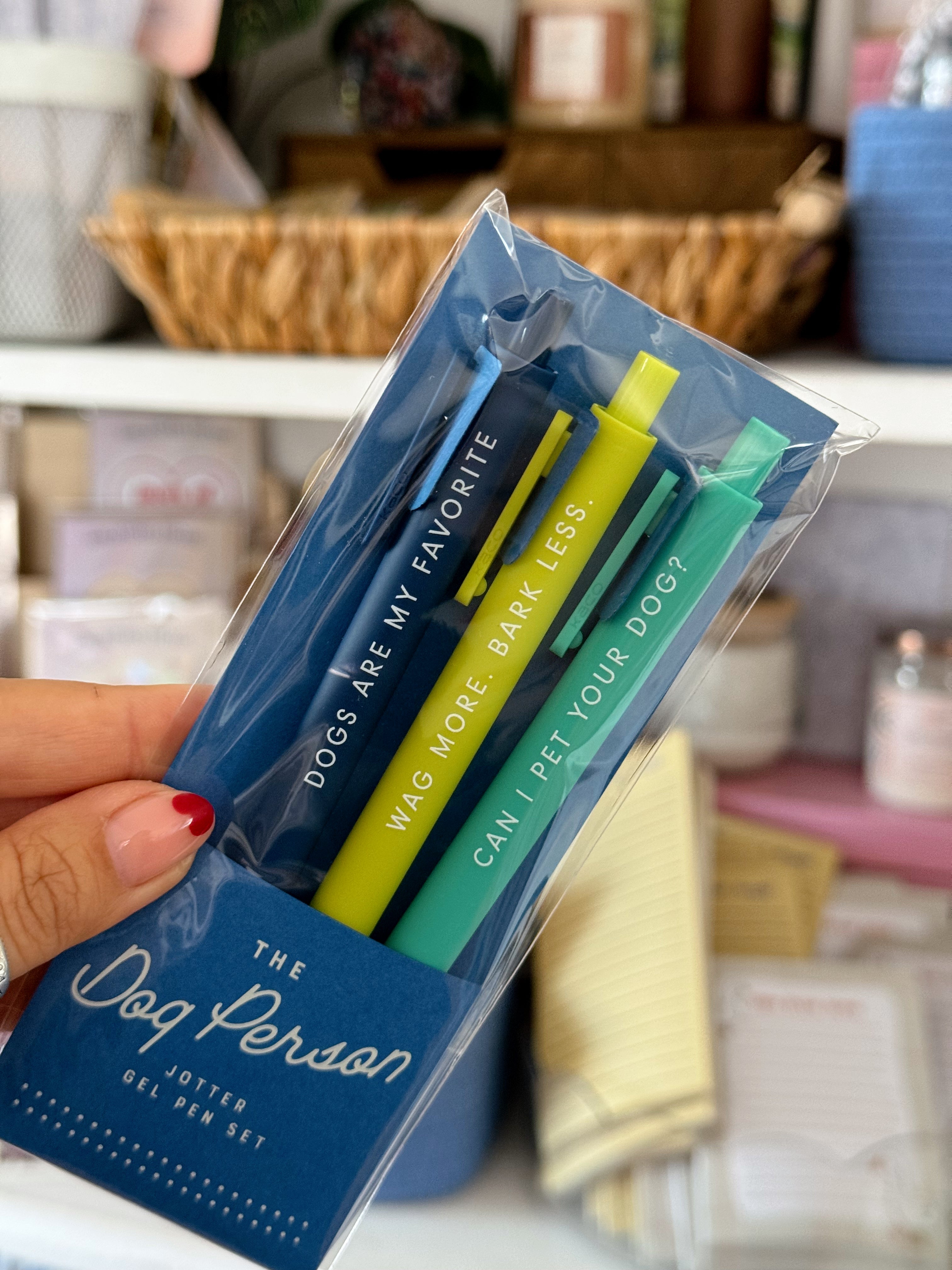 The Dog Person Jotter Gel Pen: Set of 3