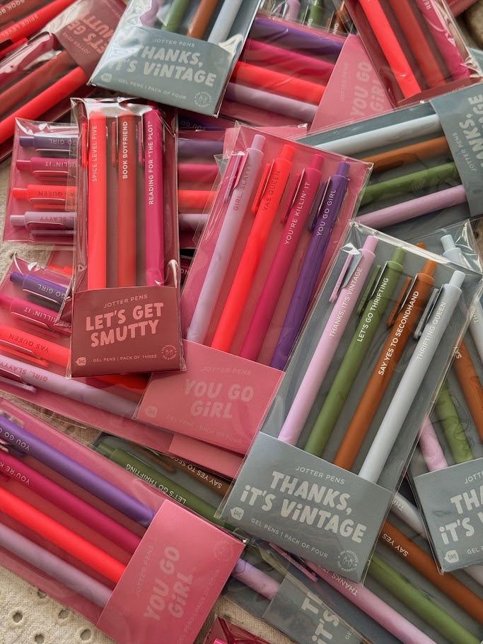 "Thanks, it's Vintage" Pen: Set of 4