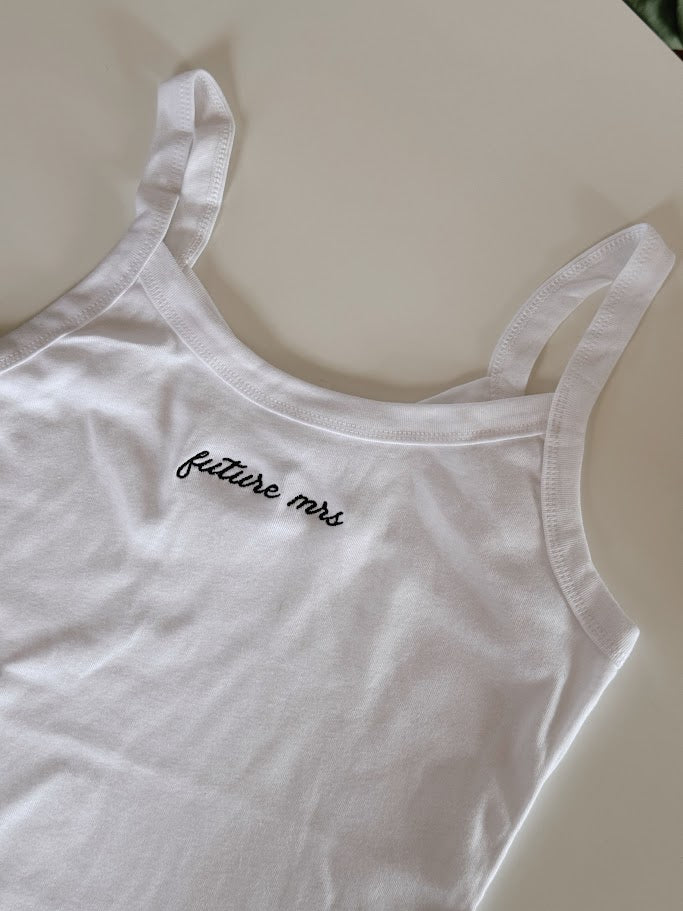 Future Mrs. Embroidered Tank