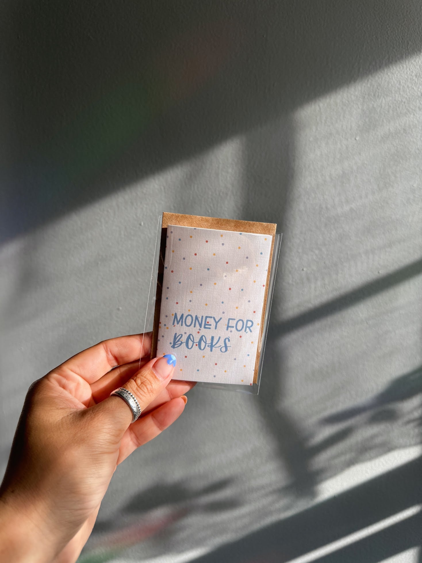 Mini Money for Books Note Card