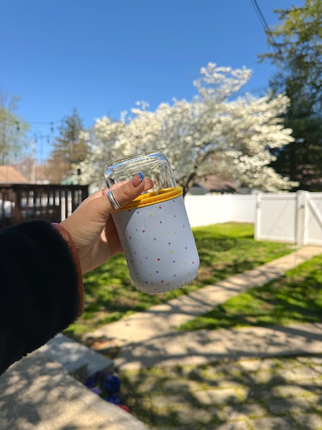 Pastel Polka Dot Cup Sleeve