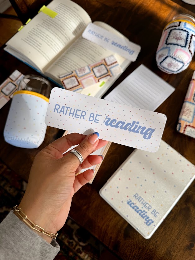 Rather Be Reading Polka Dot Bookmark