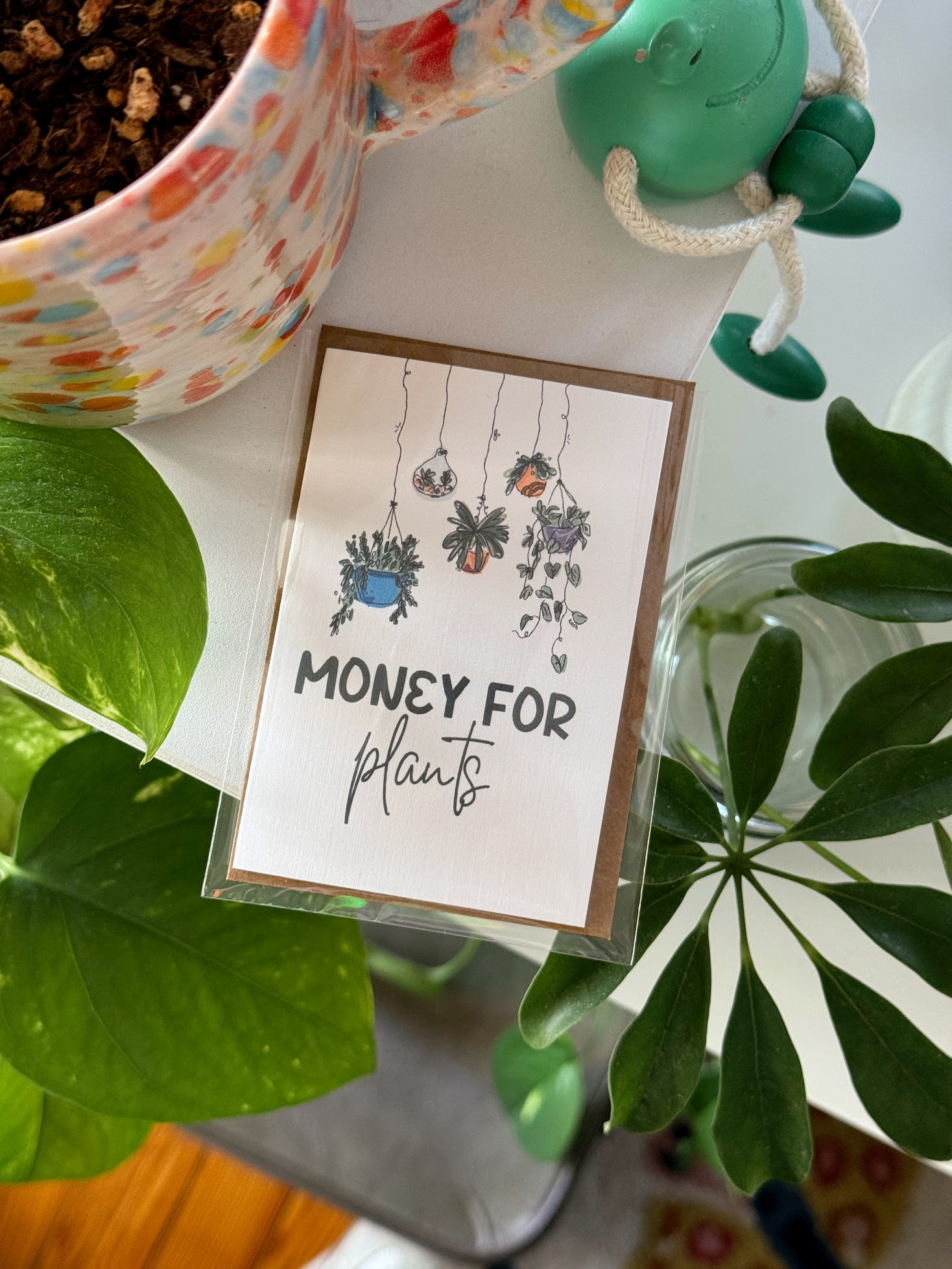Mini Money for Plants Note Card