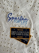 Spartan License Plate (Lake Forest) Sticker