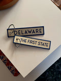 Delaware Embroidered Keychain