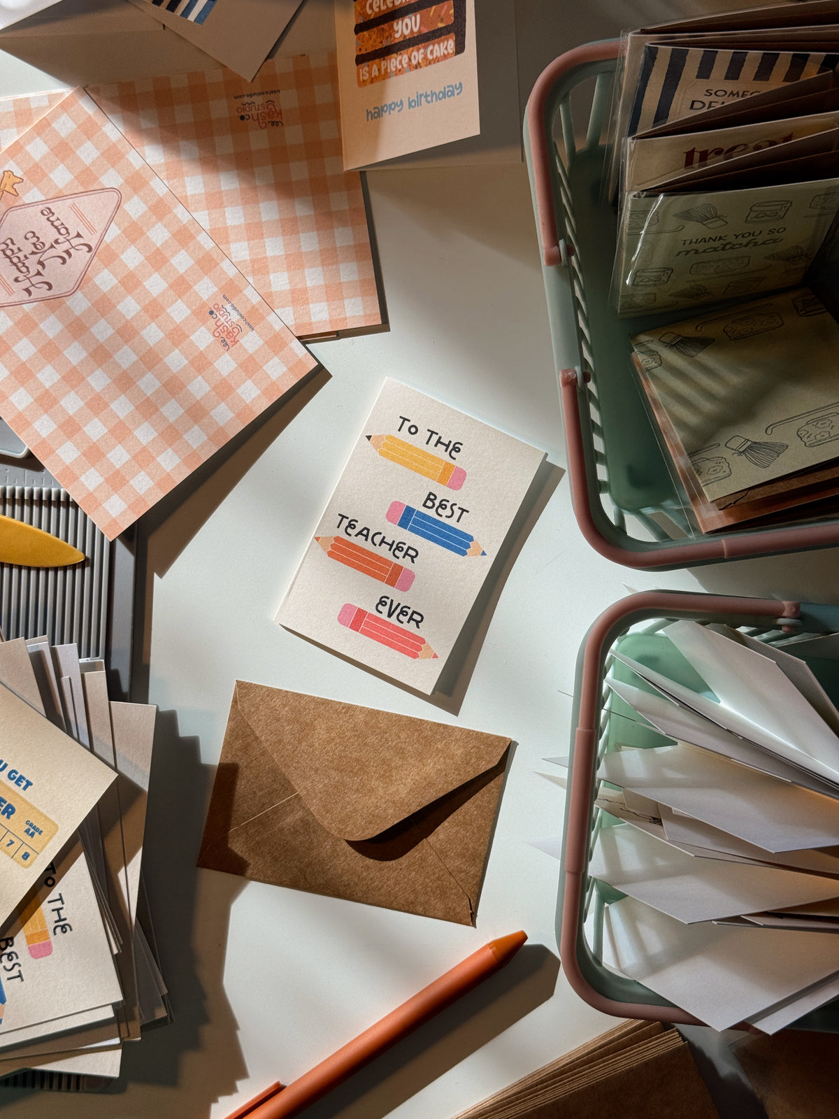 Mini Best Teacher Note Card