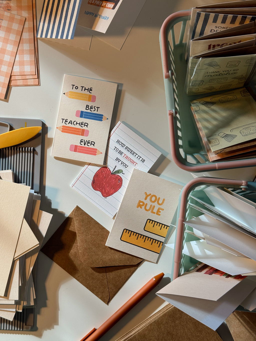 Mini Best Teacher Note Card