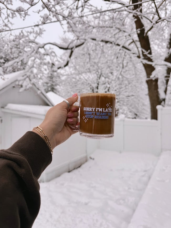 Rather Be Reading Glass Mug