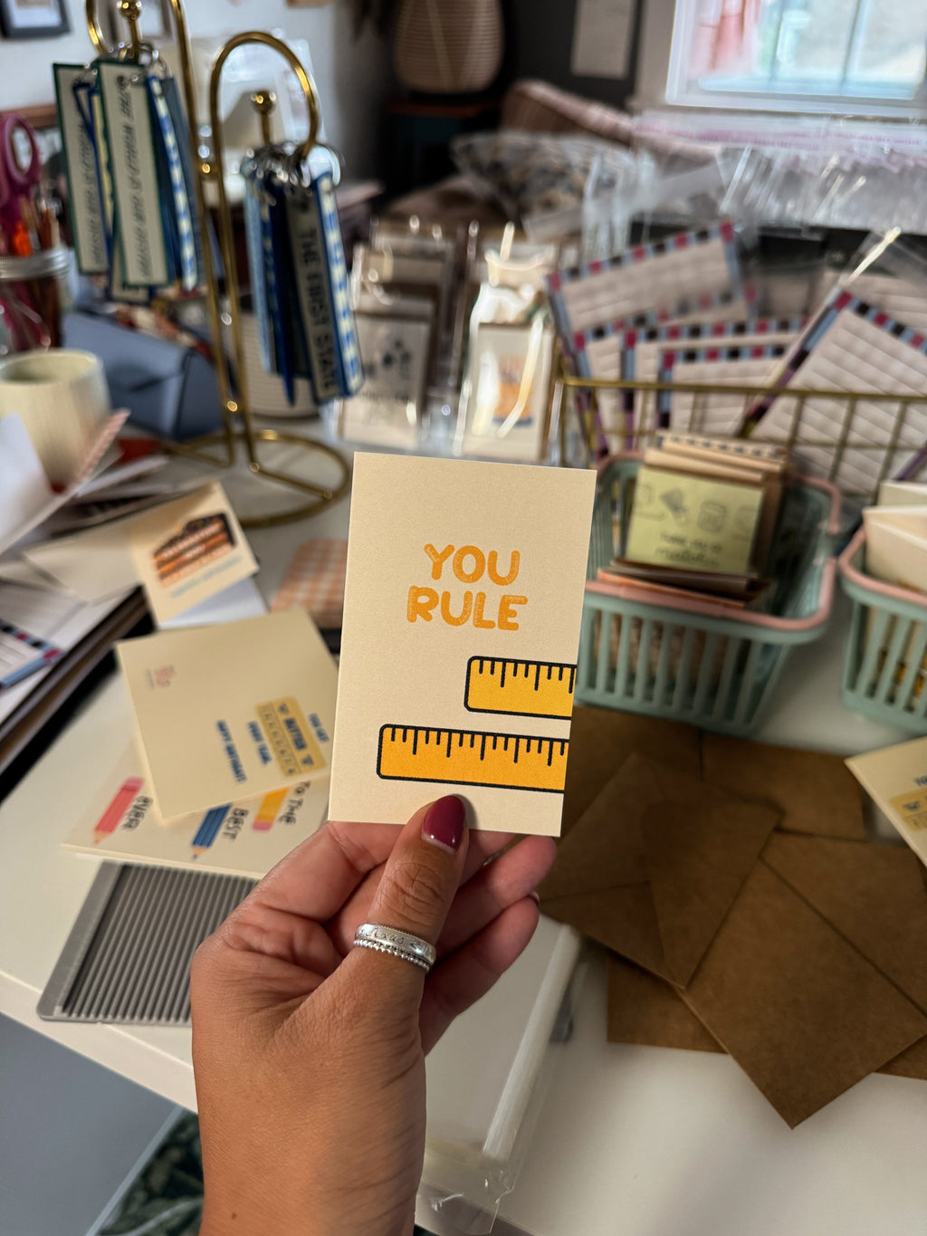 Mini You Rule Punny Note Card