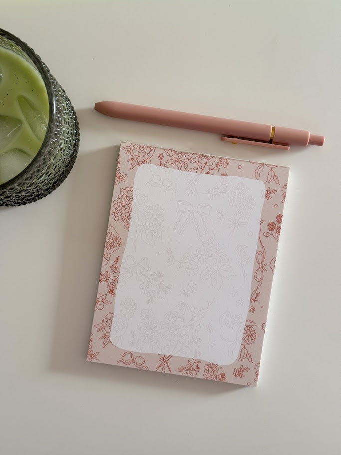 Pink Coquette Notepad