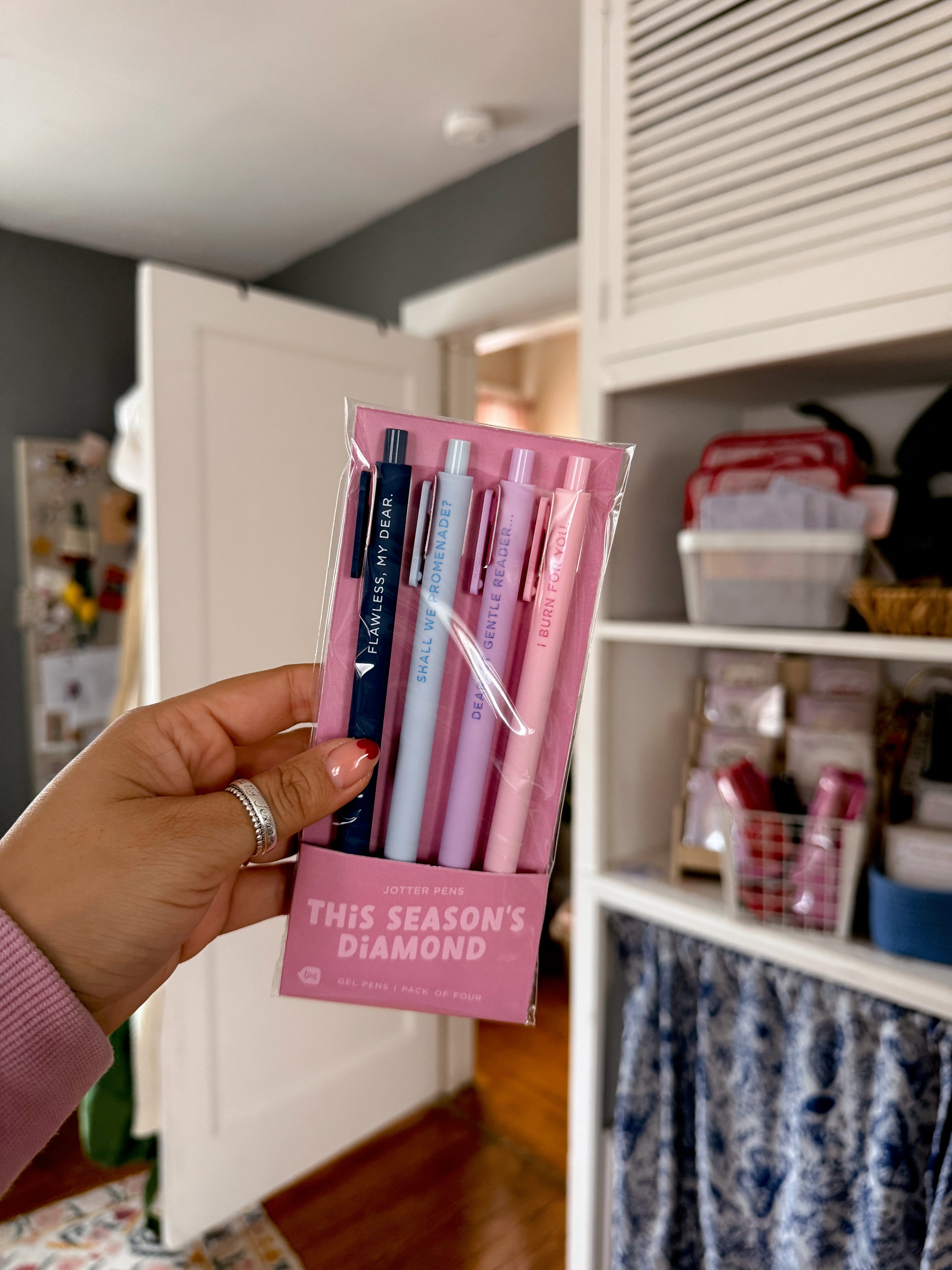 This Season's Diamond Jotter Gel Pen: Set of 4