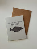 For the Halibut Funny Card