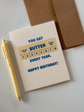 Butter Every Year Birthday Card