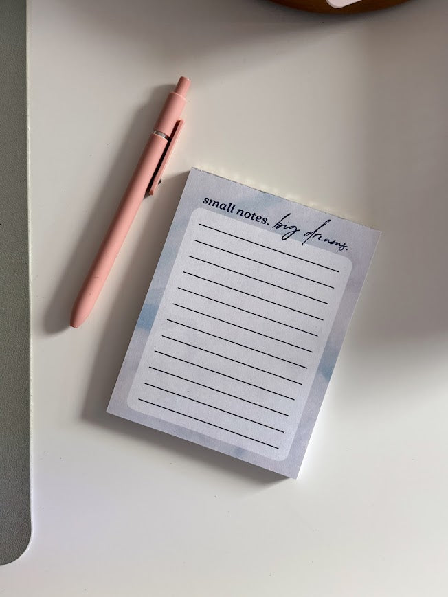 Supporting a Dream Notepad