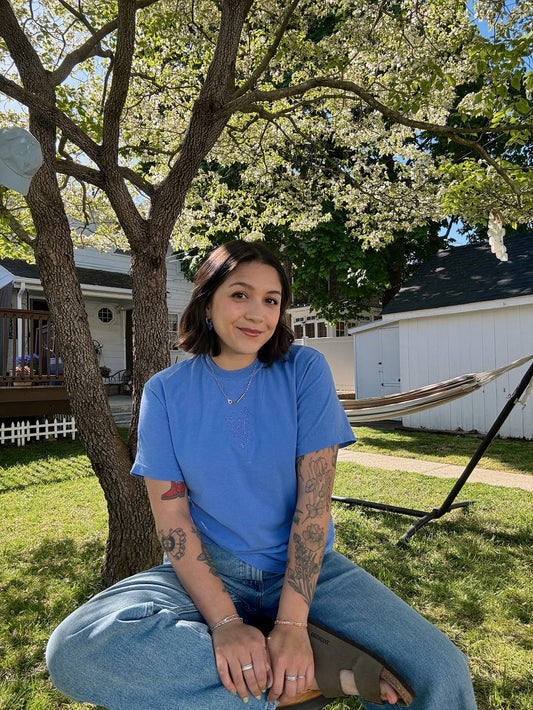 Bluebonnet Embroidered Tee