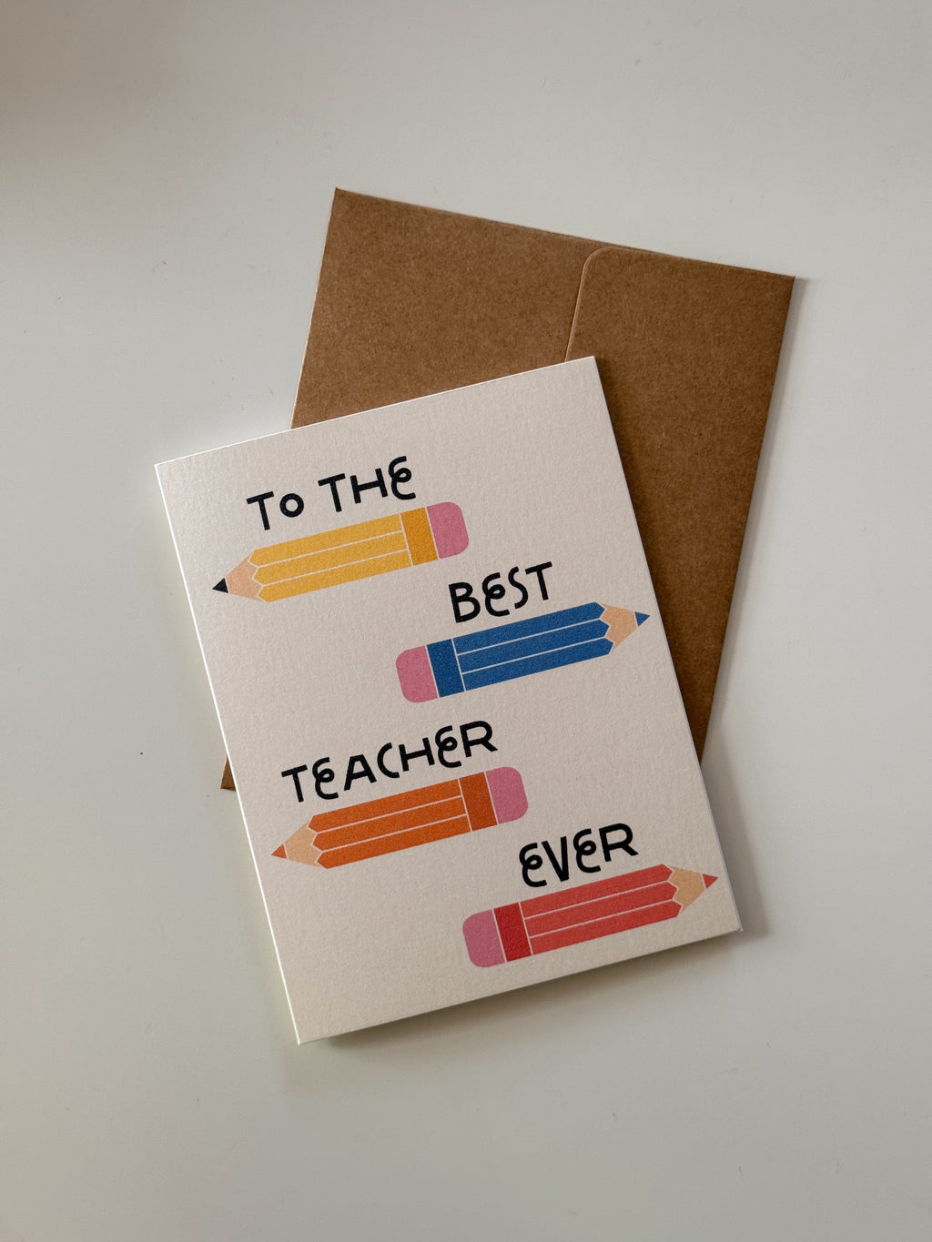 Best Teacher Card