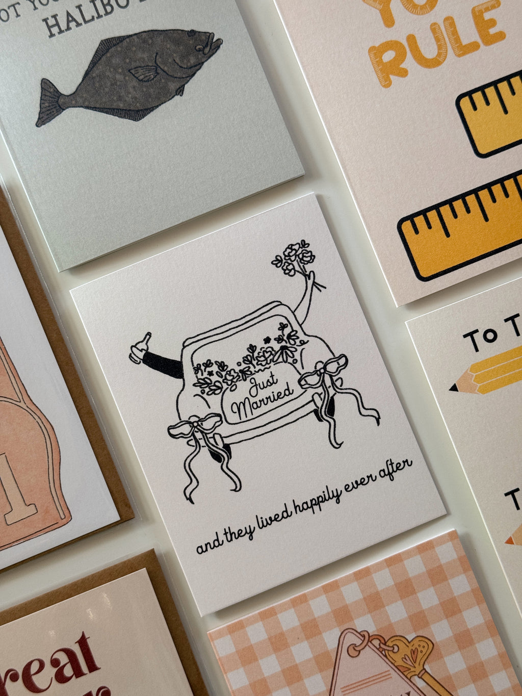 Just Married Getaway Car Card