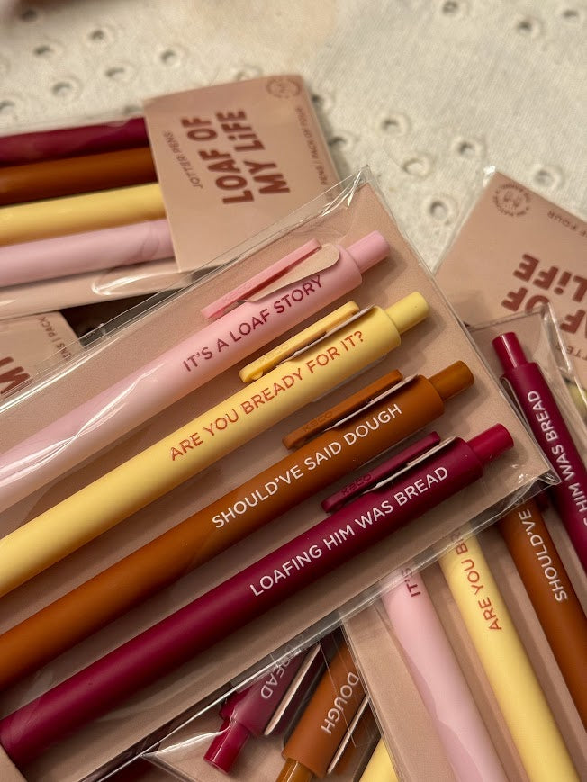 Loaf of My Life Pen: Set of 4 | Swiftie Jotter