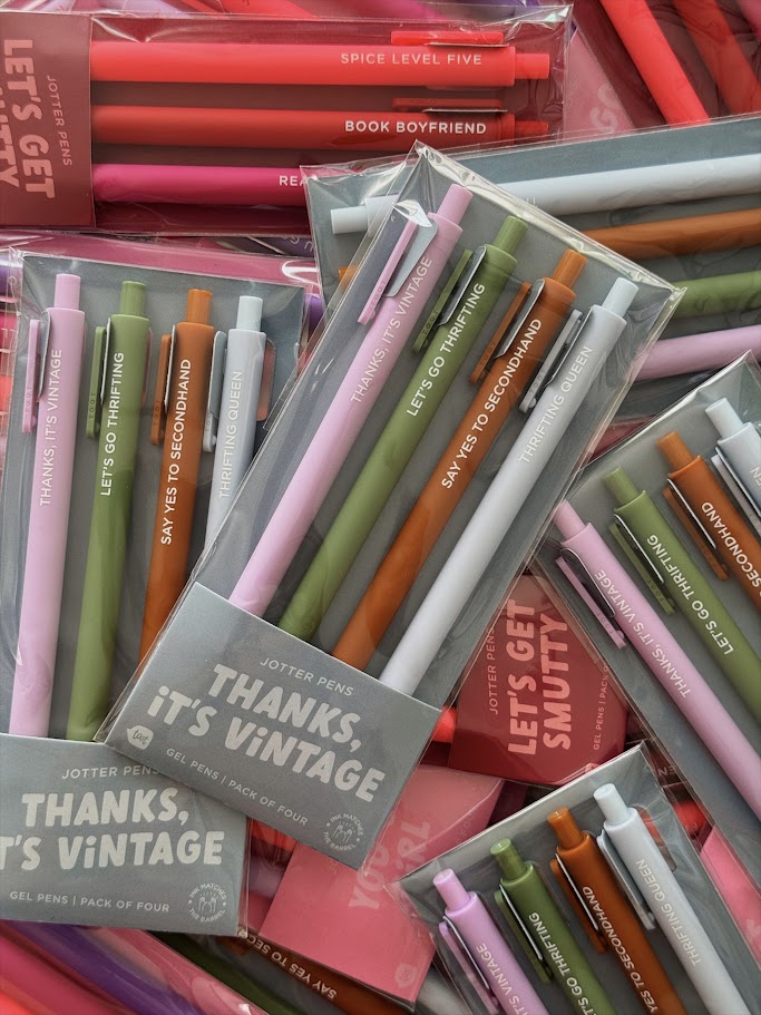 "Thanks, it's Vintage" Pen: Set of 4