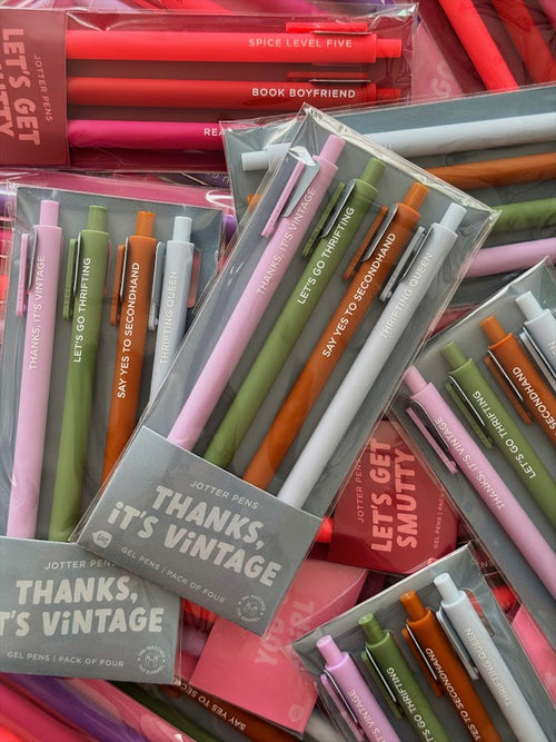 "Thanks, it's Vintage" Pen: Set of 4