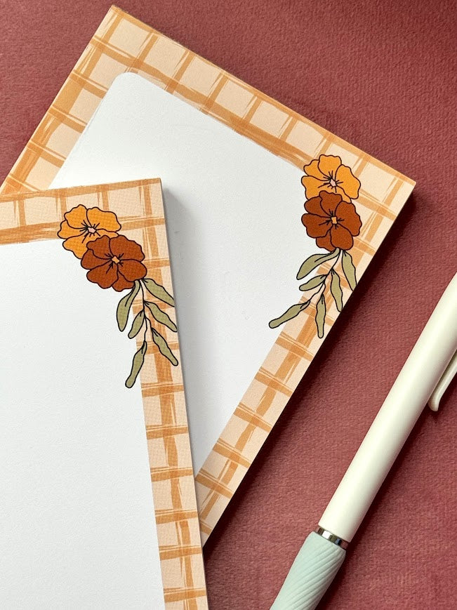 Orange Picnic Long Notepad