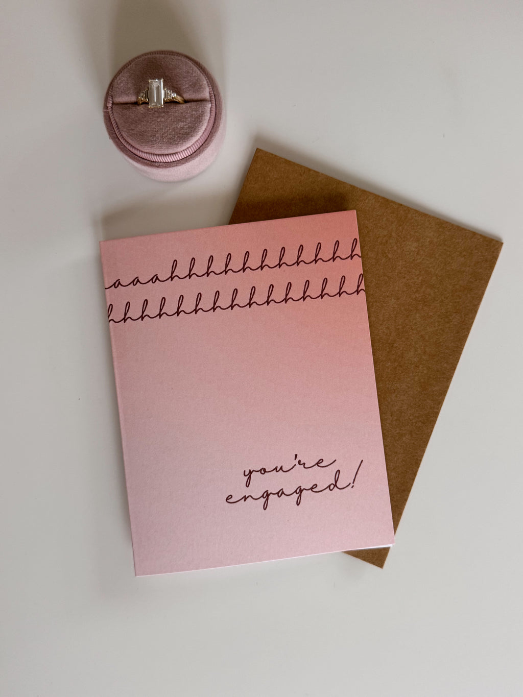 Ahhh You're Engaged Card