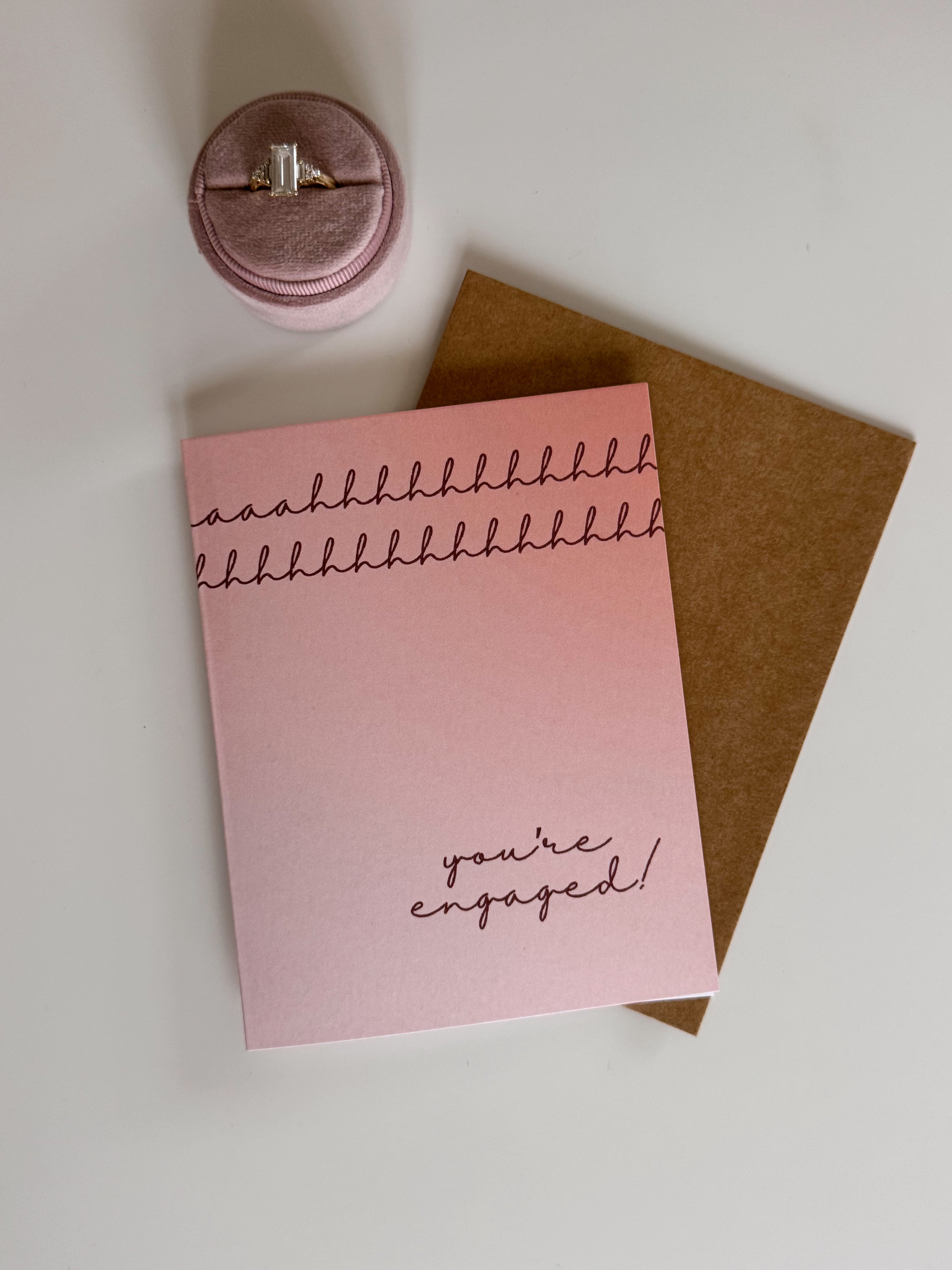 Ahhh You're Engaged Card