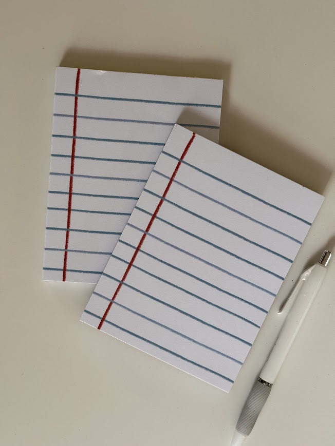Traditional Paper Lines Notepad