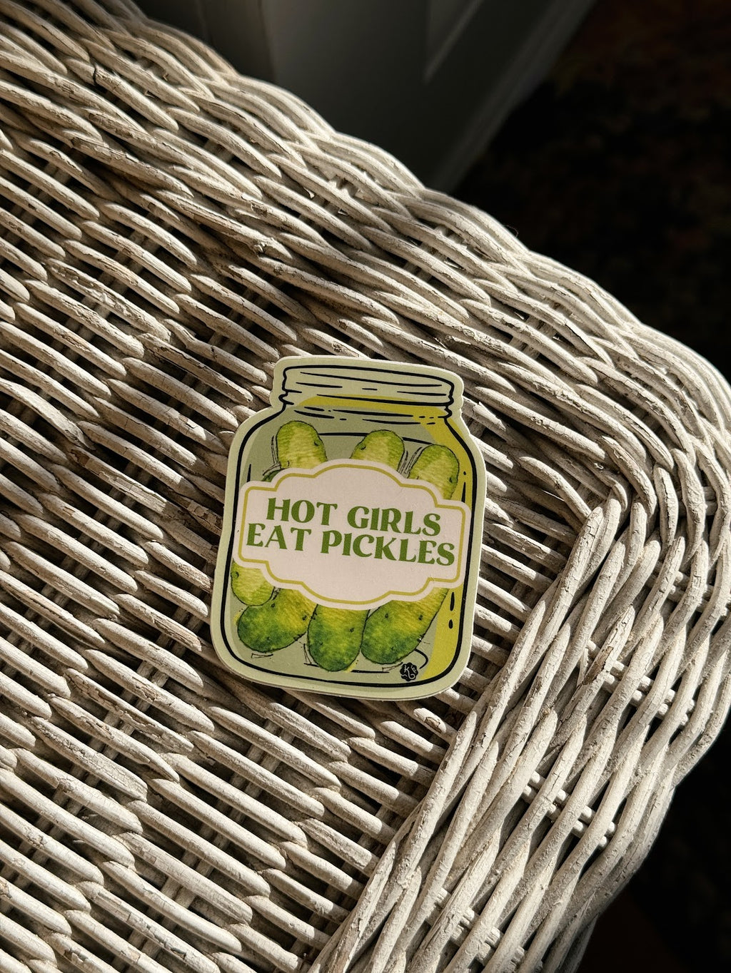 Hot Girls Eat Pickles Sticker