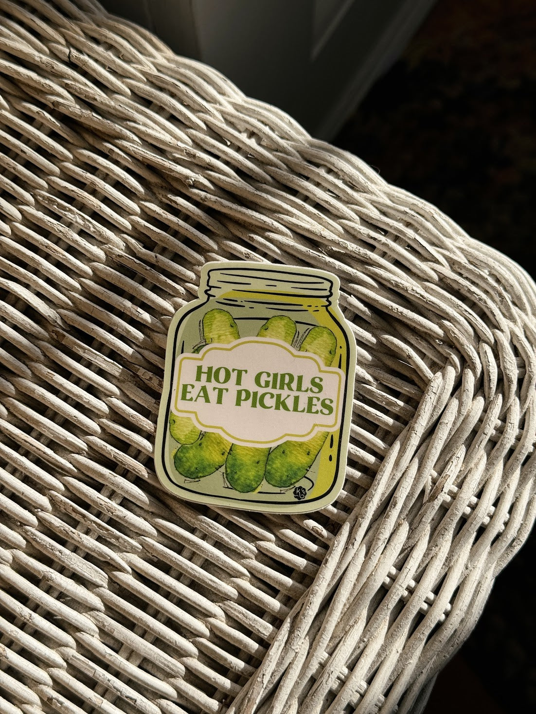 Hot Girls Eat Pickles Sticker