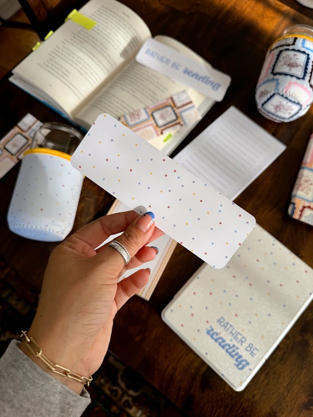 Rather Be Reading Polka Dot Bookmark