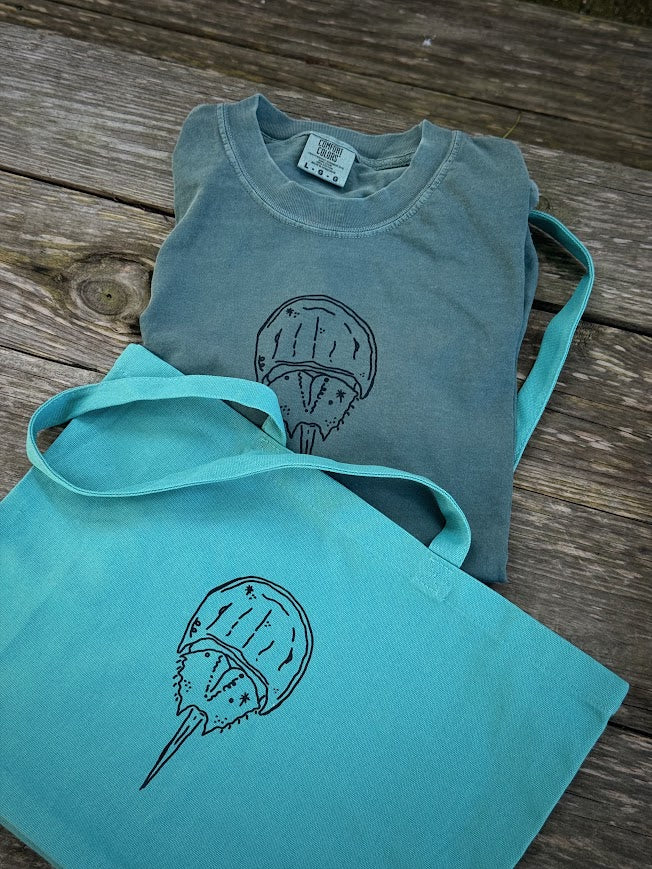 Horseshoe Crab Beach Wash Tote
