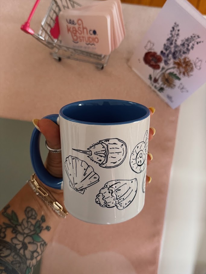 Shell & Horseshoe Crab Mug