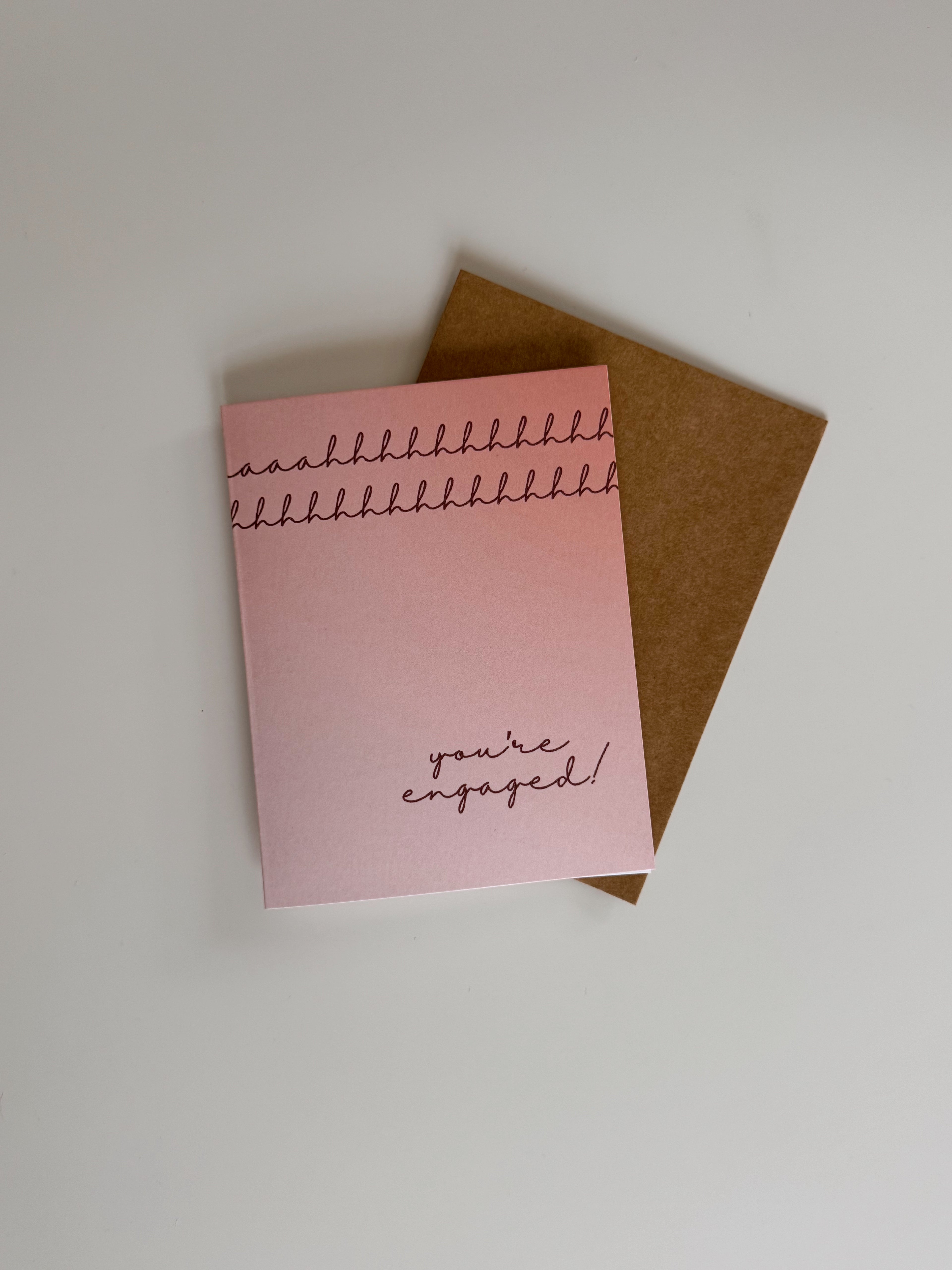 Ahhh You're Engaged Card