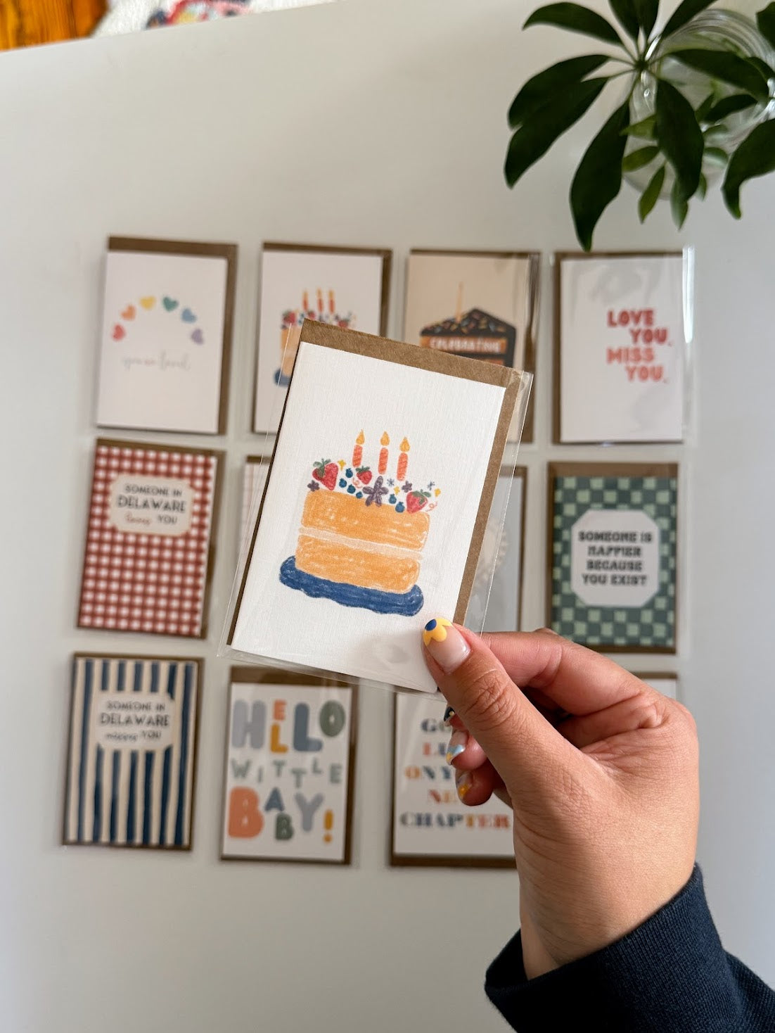 Mini Birthday Cake Note Card