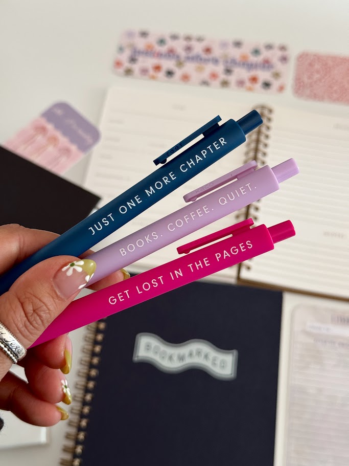 The Bookworm Jotter Gel Pen: Set of 3