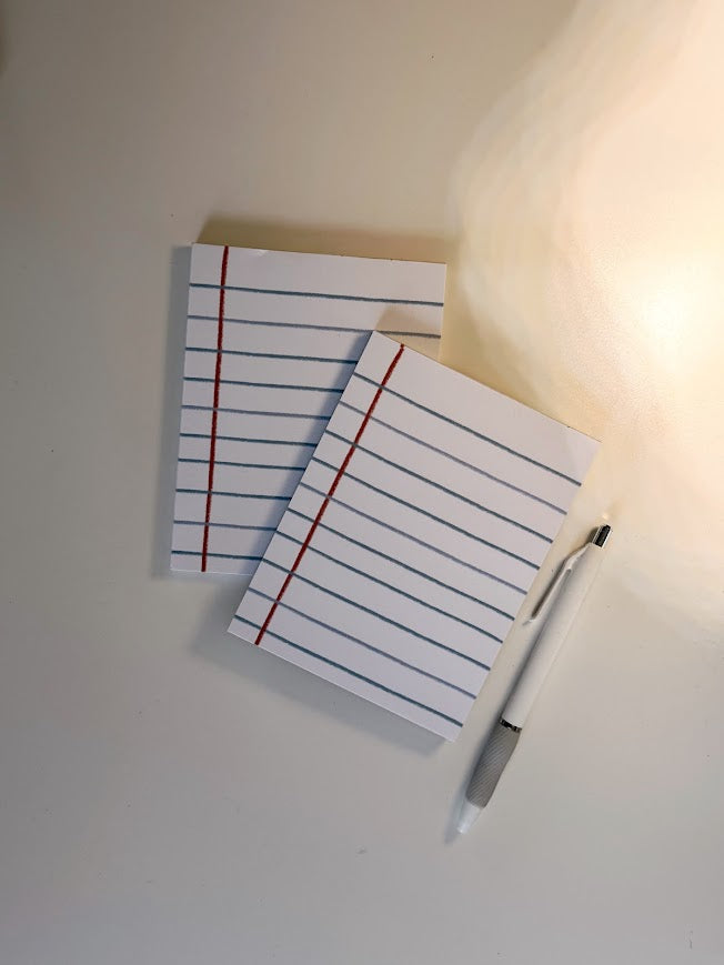 Traditional Paper Lines Notepad