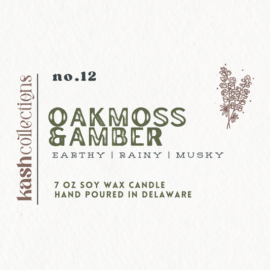 Oakmoss and Amber Candle