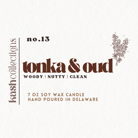 Tonka and Oud Candle