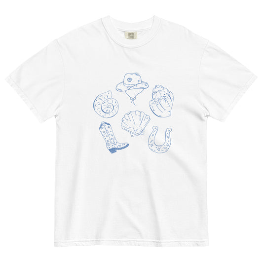 Salty Cowgirl Doodle Tee