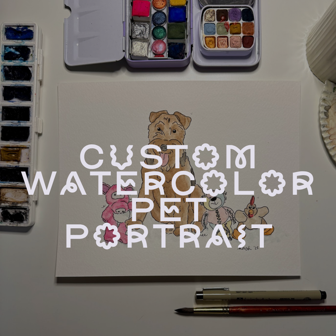 Custom Watercolor - Pet Portraits