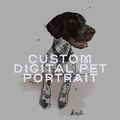 Custom Digital Pet Portrait