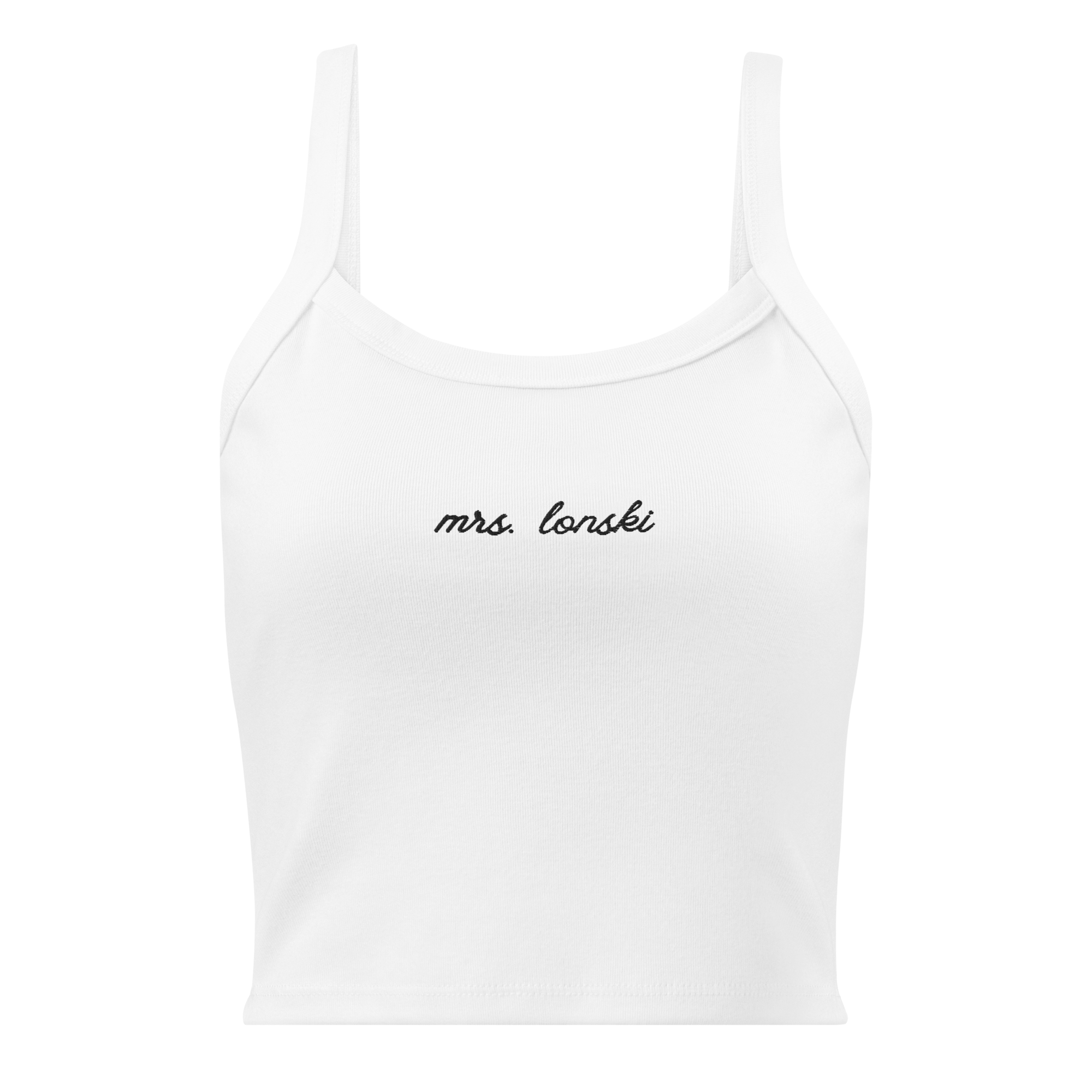 Personalized Mrs. Embroidered Tank