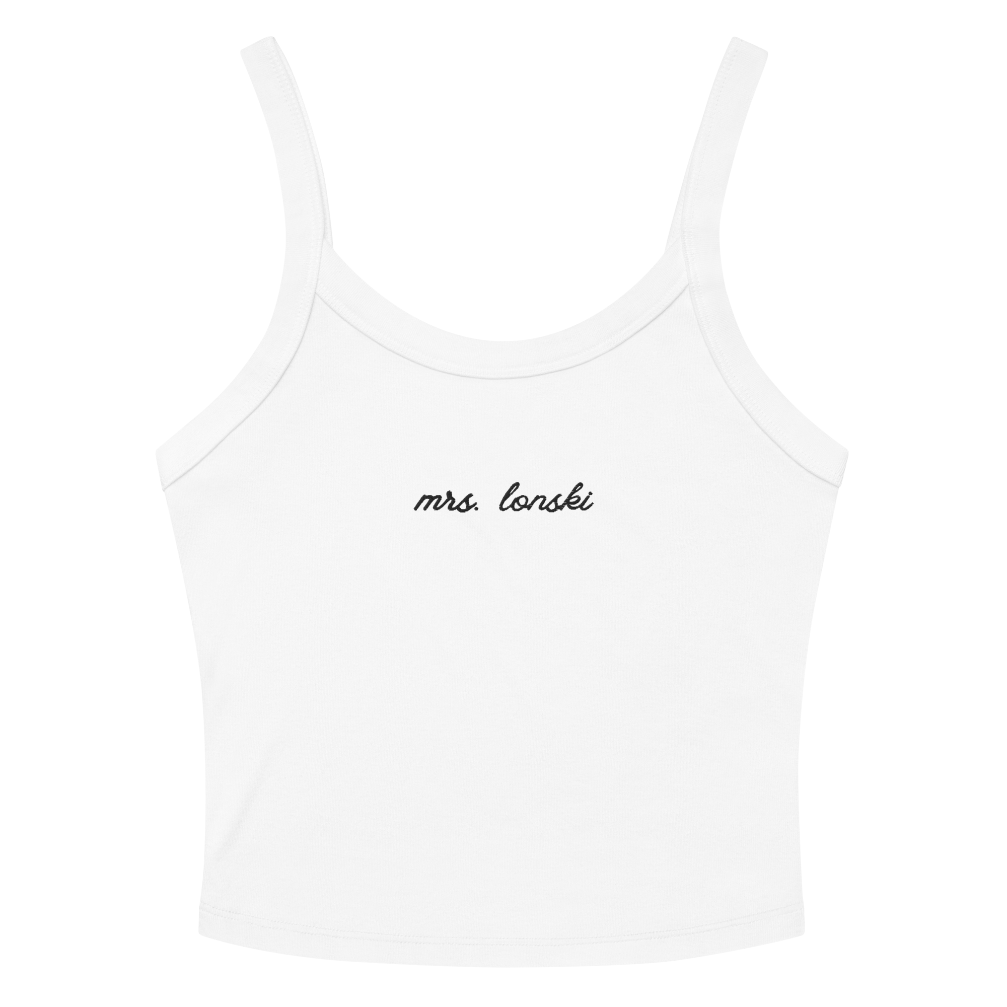 Personalized Mrs. Embroidered Tank